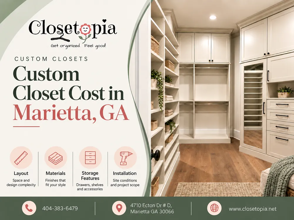 Custom Closet Cost in Marietta, GA
